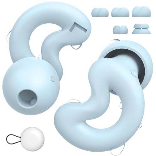 Relaxcharm Bouchons oreilles sommeil 40 dB, silicone, 5 embouts