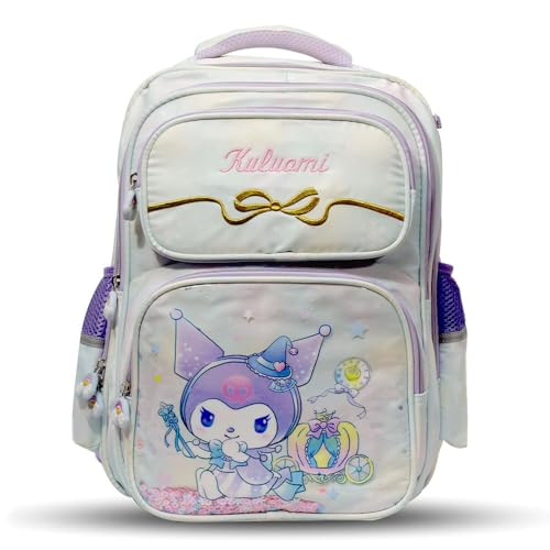 SAGEWARE 3D Cartoon School Bag for Girls 8–14 Years | Kids Backpack with Large Capacity, Lightweight Waterproof Design | Cute White School Bag for Kids, Travel, Picnic & Daily School Use