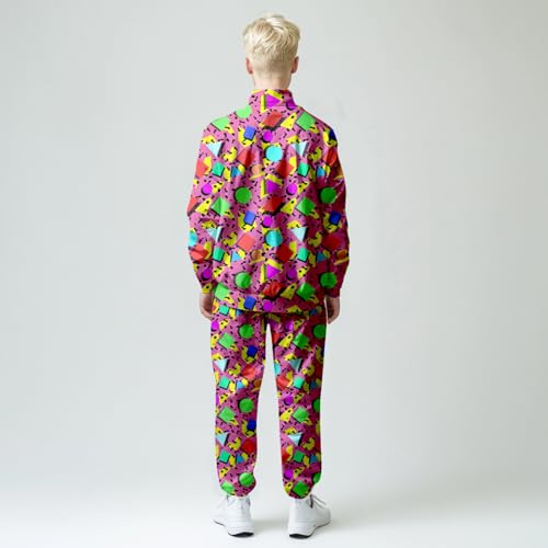 Kids Two-Piece Classic Zippered Sports Jacket Set Sweatpants Jogging Teenager Sportswear Set2