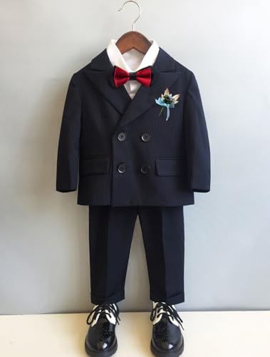 Ensemble mariage garçon trois pièces costume décontracté chic