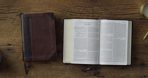 ESV Large Print Compact Bible, Red Letter (TruTone, Brown/Walnut, Portfolio Design): Holy Bible, English Standard Version - image 2