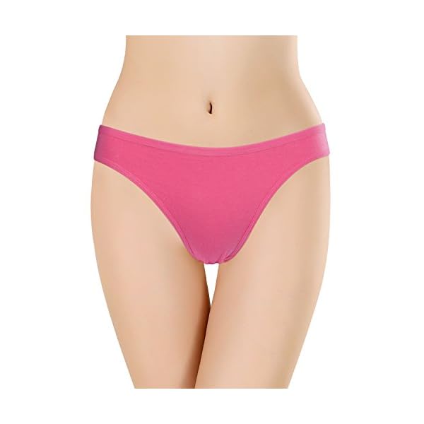 ANZERMIX-Womens-Breathable-Cotton-Thong-Panties-Pack-of-6 ANZERMIX Women's Breathable Cotton Thong Panties Pack of 6 (Size M)