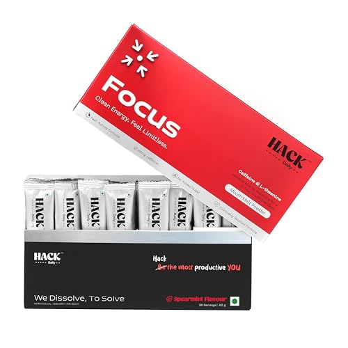 Hack Daily Store Hack Daily Energy & Focus Mouth Melt Powder Sachets, - Image 2