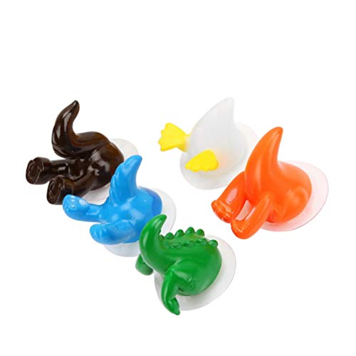 UPKOCH 5pcs Gancho De Ventosa Cola Animal Colgador