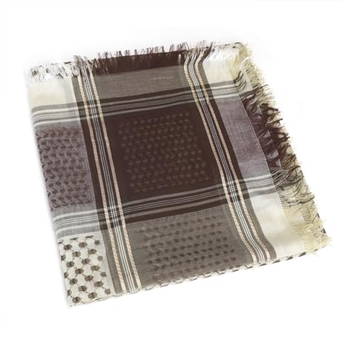 Image of PURFUN Men's Large Arab Shemagh Headscarf Muslim Headcover Shawl Keffiyeh Arabic Scarf