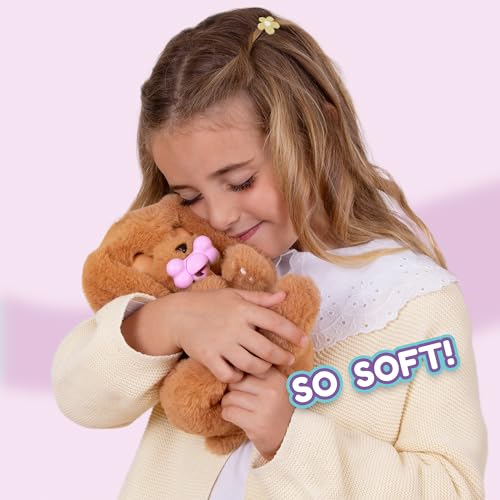 IMC Toys Baby Paws - Cocker Spaniel Puppy with Carrier | Soft and Cuddly Toy Puppy That Make 5 Adorable Sounds for Kids, Ages 4+ - Image 3