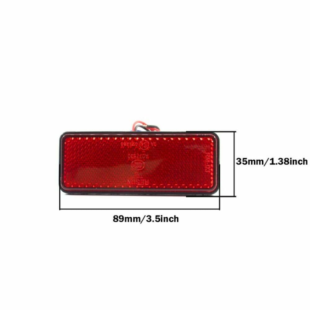 4x/6x/8x12V światła obrysowe wskaźniki lampa świetlna tylne światło boczne dla samochodu ciężarowego przyczepa RV Camper motocykl łódź(8pcs red)