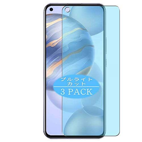 VacFun 3 Piezas Filtro Luz Azul Protector de Pantalla para Huawei Honor 30S, Screen Protector Sin Burbujas Película Protectora (Not Cristal Templado) Anti Blue Light Filter