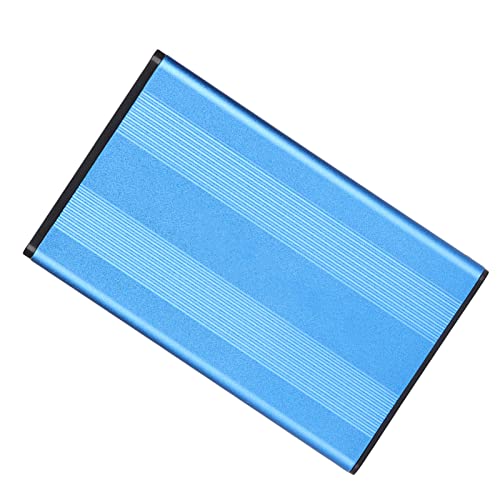 ハードドライブエンクロージャー、耐久性の高いプラグアンドプレイ2.5インチUSB2.0ハードドライブケース、家庭用、旅行用、オフィス用(青)