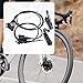 FytStycale Hydraulic Bike Brakes Set Mountain Bike Disc Brakes Supplies Easy Installation Replacement Universal 140mm Rotor for