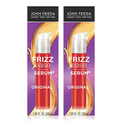John Frieda Frizz Ease Original Hair Serum Protecting Against Frizz Heat and Humidity While Adding Shine Hydratesand Smooths Hair with Argan Coconut and Moringa Oil 1.69 Oz Pack of 2