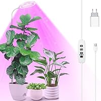Pflanzenlampe LED Vollspektrum, 72 LEDs Grow Light für Zimmerpflanzen, 160cm Große Pflanzenlampe, 3 Farben LED Pflanzenlicht mit 360° Schwanenhals, 3/9/12H Timer, Höhenverstellbar, 10 Helligkeit