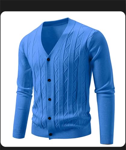 Men's Cardigan Sweaters Long Sleeve Slim Fit Casual Solid Color Knitted Cardigans Sweater2