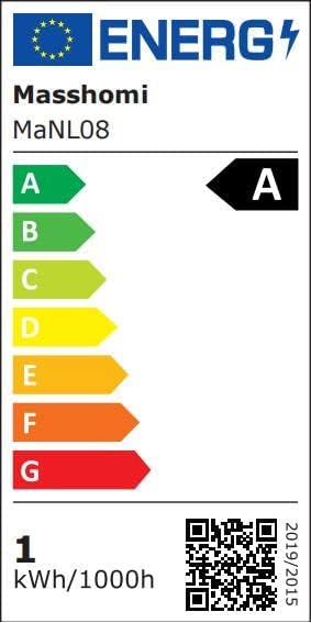 Miniatura 10 de Masshomi Tablero de mensajes de escritura a mano de tamaño A4, luz nocturna blanca cálida borrable con 7 bolígrafos de color, enchufe de pintura