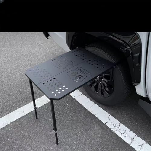 折りたたみ式車用 タイヤピクニックテーブル タイヤ掛けテーブル 汎用 屋外軽量ダイニングテーブル 高さ調節可能 キャンプ アウトドア レジャー