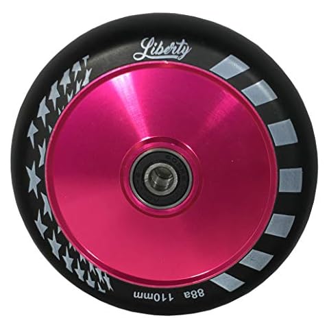 LIBERTY PRO SCOOTERS- Single Series - 110mm Hollow Core Wheel - Mix and Match Your Colors (Pink) Cover