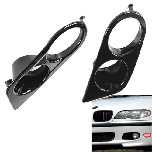 Cubierta de luz antiniebla para E46 M3, marco protector de lámpara delantera 51112695256 6