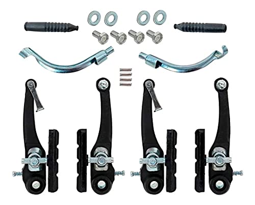 Jogo De Freios Bicicleta V-brake Em Nylon Dianteiro Traseiro