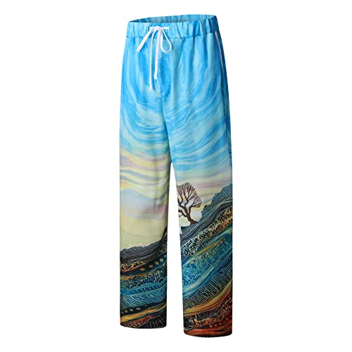 CiniYuklo Herenbroek, casual, jegging, stretch sweatpants, slim fit, vrijetijdsbroek, lang, licht, rechte pijpen, broek, casual, brede taille, voor dagelijks werk en vrije tijd, lichte zomerbroek - Afbeelding 4