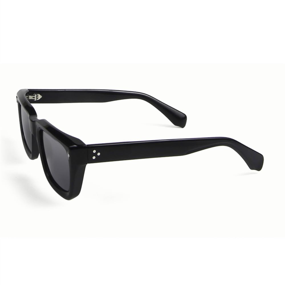 Occhiali da sole in acetato spesso Occhiali da sole quadrati con rivetti da uomo per donna Occhiali da sole oversize UV400 maschili