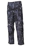MFH Bequeme Outdoorhose Einsatzhose Mission mit verstärkten Stellen und vielen Taschen Arbeitshose S-3XL (S, Snake Black)