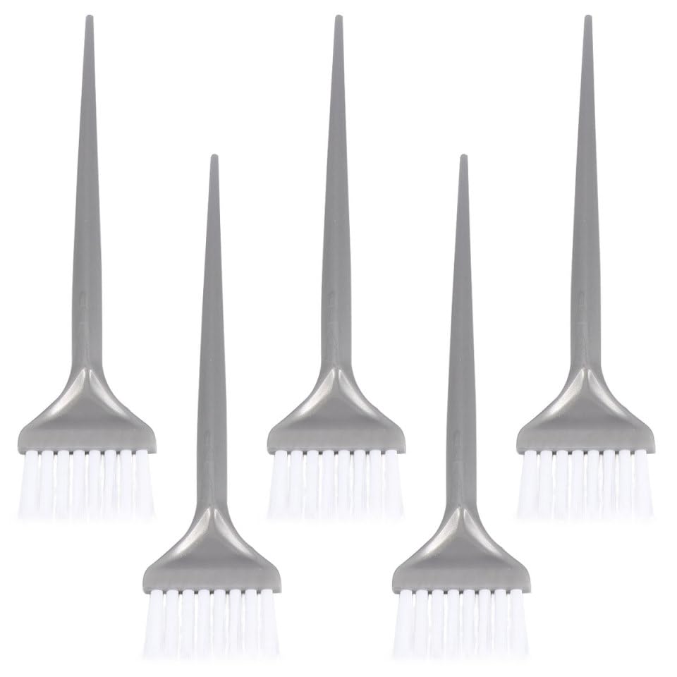 Beaupretty 5Pcs Hair Dye Brush Set Soft Bristles for Hair Color Application | Professional Salon Tint Applicator & Root Touch Up Tool Versatile Oil Treatment Comb