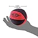 Nerf Dog Trackshot Ball Dog Toy, Lightweight, Durable and Water Resistant, 4.5 Inches, For Medium/Large Breeds, Two Pack, Blue/Black and Red/Black