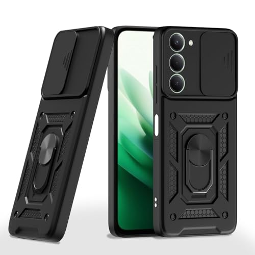 Image of AIBEX Back Cover for Redmi 15 5G | D10 Tough Armor Case | Sliding Camera Shield | 360 Protection | Kickstand Ring Holder | Military-Grade Bumper Case