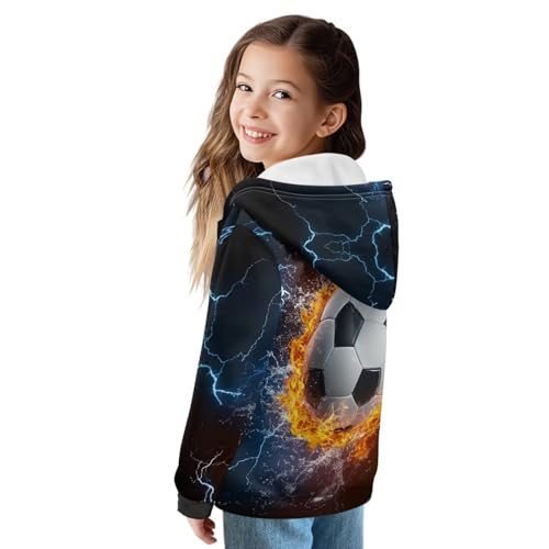 Girl's Zip Up Hoodies Long Sleeve Pullover Sweatshirts Hooded for Unisex Kids with Pockets2