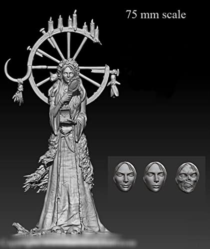 Kit de figura modelo de resina 1/24 sin ensamblar miniatura 2
