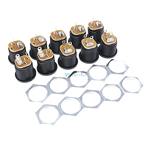 10 x DC Power Outlet Inner Pin 2.1mm 5.5x2.1mm DC-022 Diameter 5.5mm