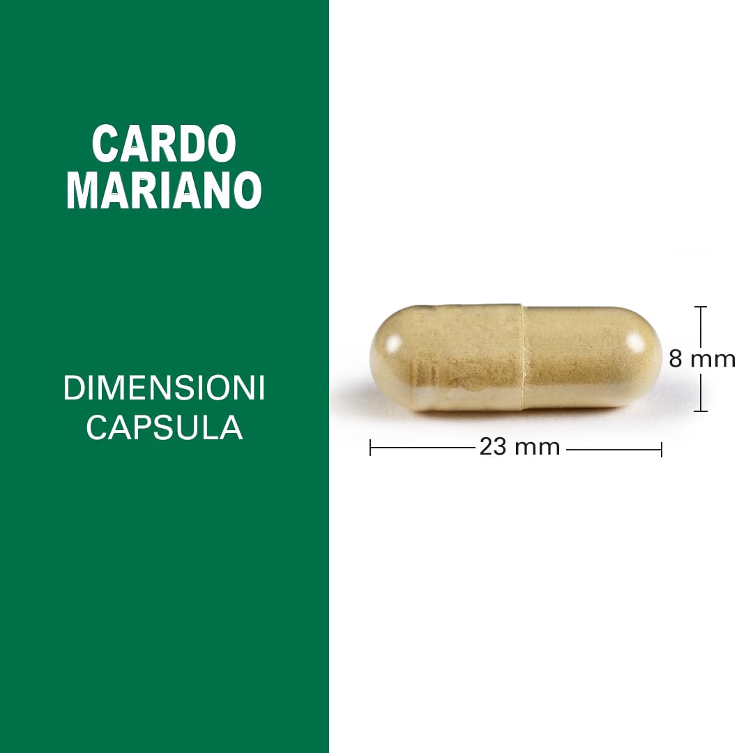 Naturando Maximum Cardo Mariano Integratore per la Funzionalità Epatica a Base di Cardo Mariano e Colina - 40 capsule