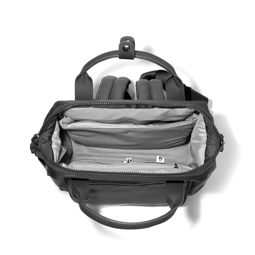 Image of Baggallini Chelsea Laptop Backpack, Black Twill