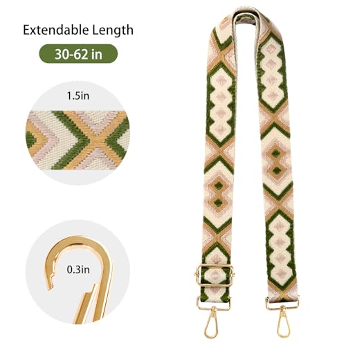 Image of Purse Straps Replacement Crossbody Straps for Purses,Wide Shoulder Strap for Bags Extender Guitar Straps for Handbags