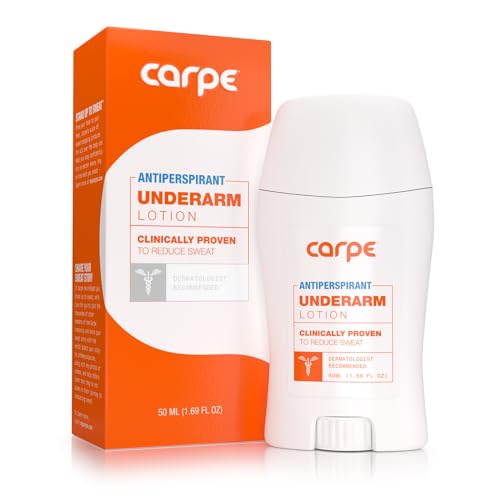Carpe Underarm Antiperspirant and Deodorant, Clinical strength with all-natural eucalyptus scent, Combat excessive sweating Stay fresh and dry, Great for hyperhidrosis Carpe Underarm Antiperspirant and Deodorant, Clinical strength with all-natural eucalyptus scent, Combat excessive sweating Stay fresh and dry, Great for hyperhidrosis