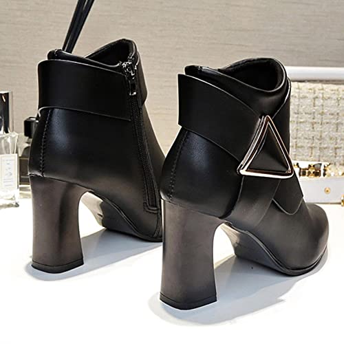 Stivali Donna Cerniera Decorazione in Metallo