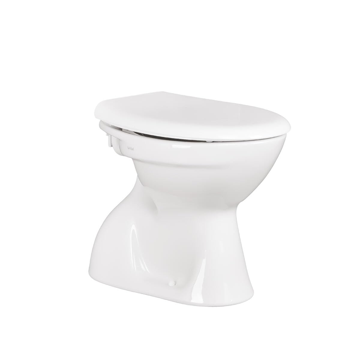 Belvit Stand-WC mit Softclose-Deckel und Bodenabgang