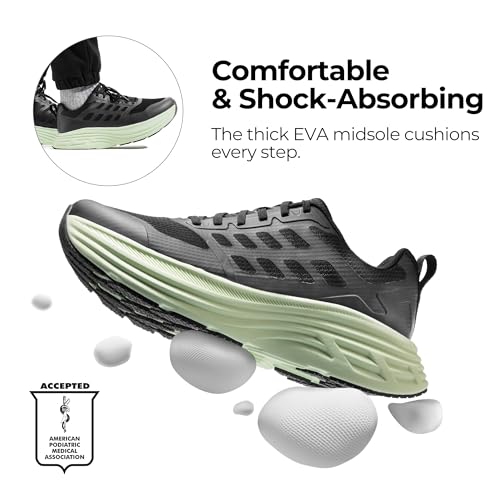 Image of NORTIV 8 Men's Walking Running Tennis Cushioning Shoes ActiveFloat Non Slip Athletic Gym Workout Jogging Comfortable Sneakers