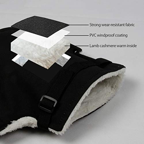 Luvas para Guidão de Motocicleta, Tecido Oxford 420D à Prova de Vento, Resistente à água, Quente par