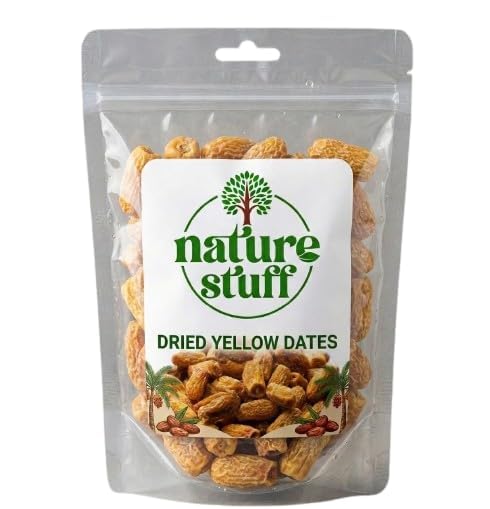 Image of Nature Stuff 900gm Each Combo Natural Yellow Dry Dates and Classic Afghani Anjeer Fresh Dry Fruits for Healthy Snacking and Cooking Use