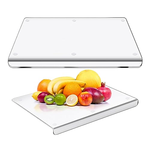 Tablas de cortar acrílicas, tabla de cortar transparente con borde, tabla de cortar acrílica para encimera de cocina, tabla de cortar transparente antideslizante para encimera, tabla de cortar
