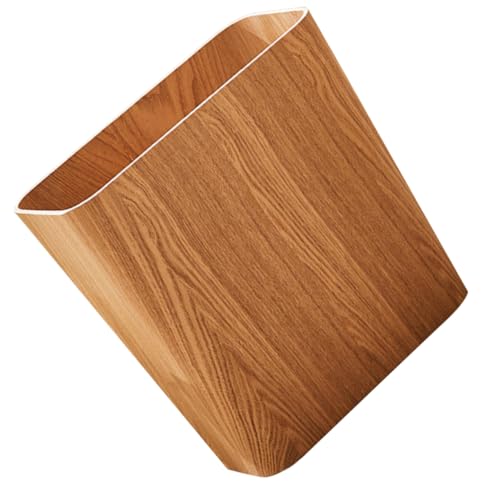 Caneca de basura moderna de madera SOLUSTRE miniatura 1