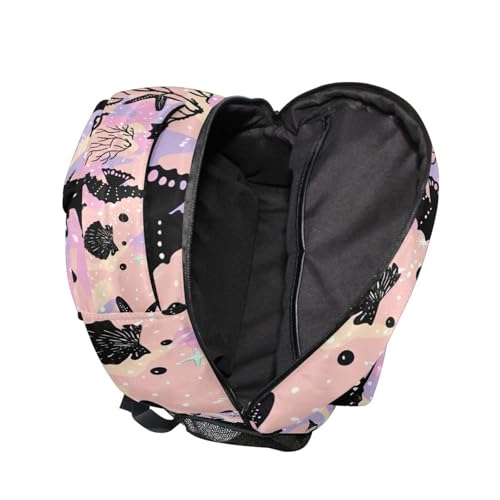 ALAZA Seahorse Star Coral Seashells Backpacks for Girls Boys Elementary School Bag Kids Bookbag Personalized Travel Daypack 3rd 4th 5th Grade Rucksack 16in3