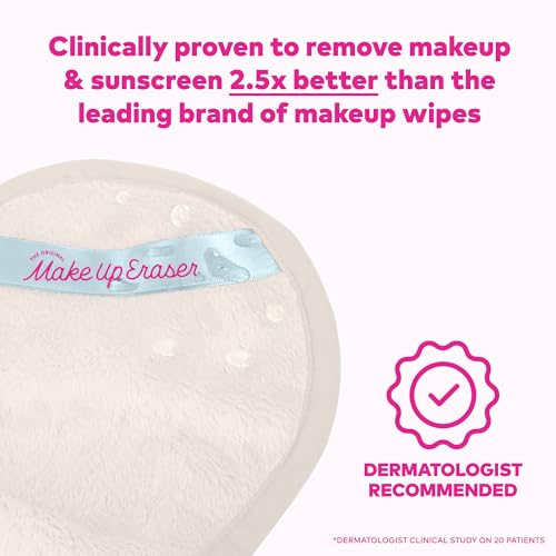 Image of Drip Eraser by The Original Makeup Eraser, Absorbent Headband, 2 Wristbands, 1 PRO Cloth to Collect Water During Face Washing, 4 Piece Bridal Spa Set, One Size Fits Most, Wedding White