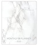 bloom daily planners 2018 Calendar Year MONTHLY Planner - Goal Organizer - Monthly Datebook Fashion Agenda - January 2018 Through December 2018 - 9” x 12” - Granite Marble