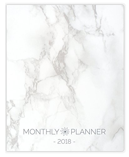 bloom daily planners 2018 Calendar Year MONTHLY Planner - Goal Organizer - Monthly Datebook Fashion Agenda - January 2018 Through December 2018-9” x 12” - Granite Marble