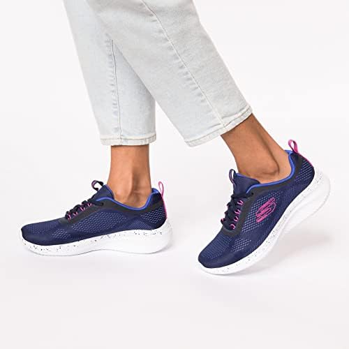 Skechers Sport Women's Women's New Horizon Sneaker, NVPK=Navy/Hot Pink, 9.5 | Image 1