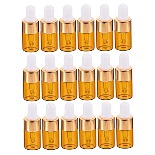 FOMIYES 25 Piezas Pequeña Botella De Aceite Esencial Jarabe Para Botella De Agua Frasco Cuentagotas De Medicina Frascos Cuentagotas Cosméticos Botella Dispensadora Sin Aire Neblina Mini