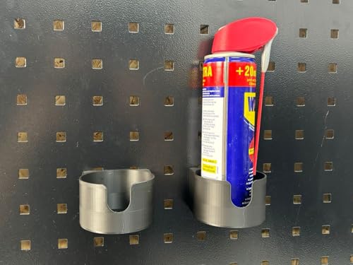 2x Halterung Sprühflaschen Lochwand für Güde - Gedore - ADB - Kraftwerk Lochwand Vierkantlochung 38 mm / 10 mm Lochwand Zubehör