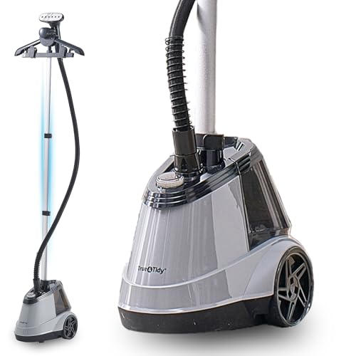 True & Tidy® Pro Heavy-Duty Commercial Full Size Garment Steamer for Clothes with 3 Steam Settings, Extra Large 3L (101 oz) Water Tank, 1800 watts, 90+min of Steam